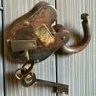 Pony Express 1860 Cast Iron Lock with Brass Tag & Keys — 3 x 5 - Jones Peak