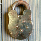 Pony Express 1860 Cast Iron Lock with Brass Tag & Keys — 3 x 5 - Jones Peak