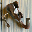 Pony Express 1860 Cast Iron Lock with Brass Tag & Keys — 3 x 5 - Jones Peak