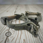 Folsom Prison Cast Iron Handcuffs with Brass Tag - Jones Peak