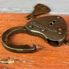 Winchester Heart Lock With Raised Lettering & Antique Finish (2.25" x 1.5") - Jones Peak