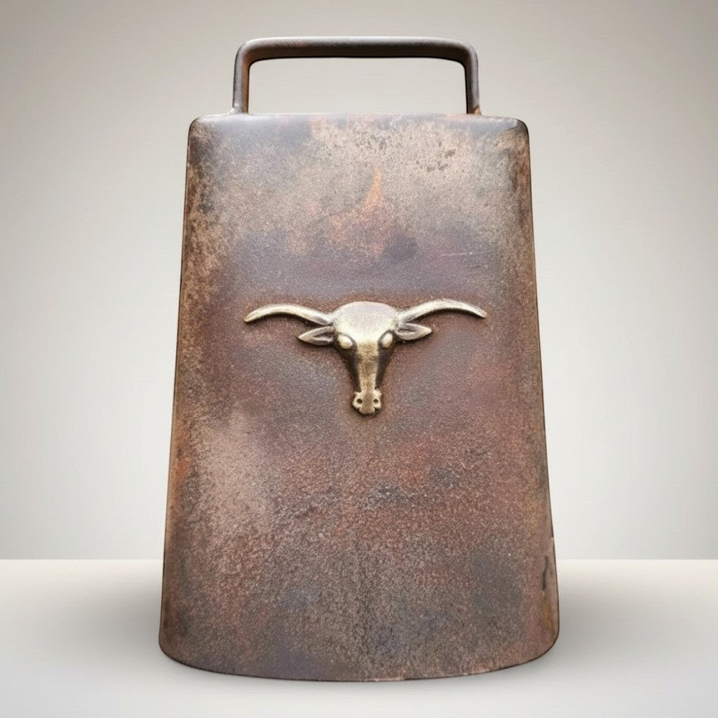 Western Cow Bell With Steer Head - Jones Peak